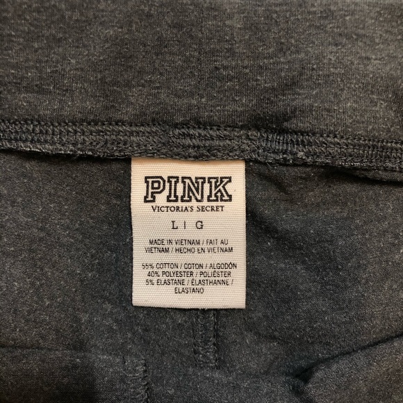 PINK | Soft, Gray Leggings Large Skinny - Picture 4 of 5